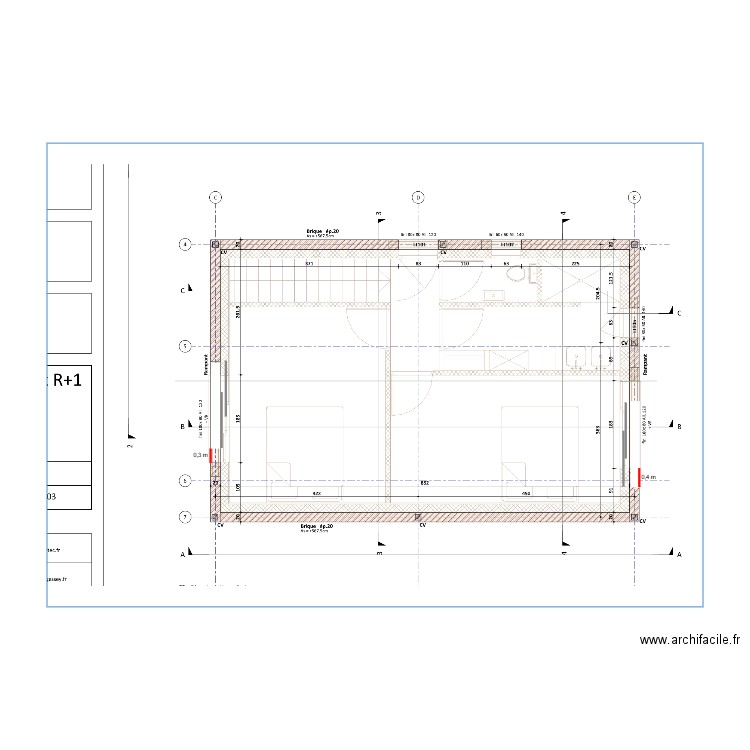 ETAGE EMPLACEMENTS FENETRES CHAMBRES. Plan de 0 pièce et 0 m2