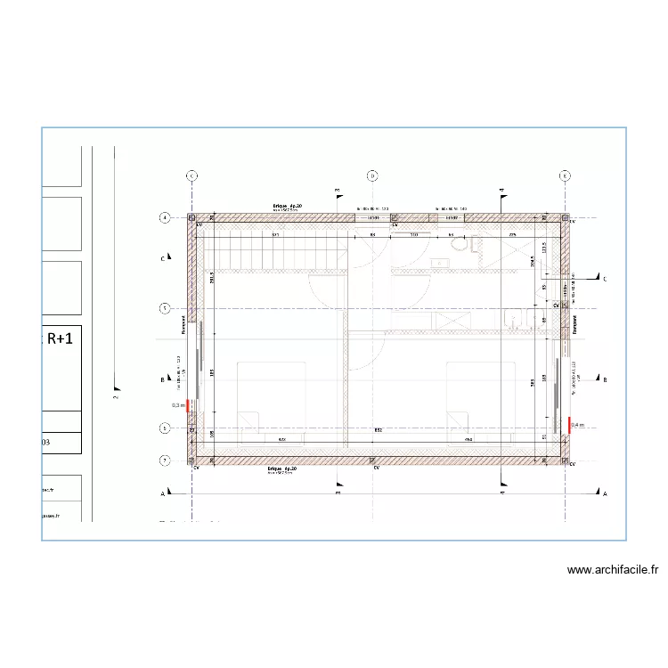 ETAGE EMPLACEMENTS FENETRES CHAMBRES. Plan de ETAGE EMPLACEMENTS FENETRES CHAMBRES. Plan de