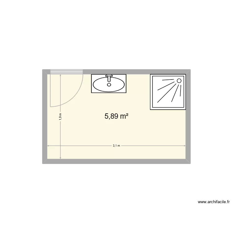 Perrin philippe. Plan de 1  et 6 m²