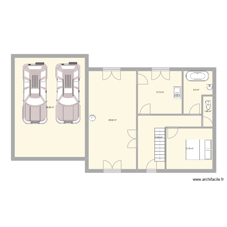 maison. Plan de 0 pièce et 0 m2