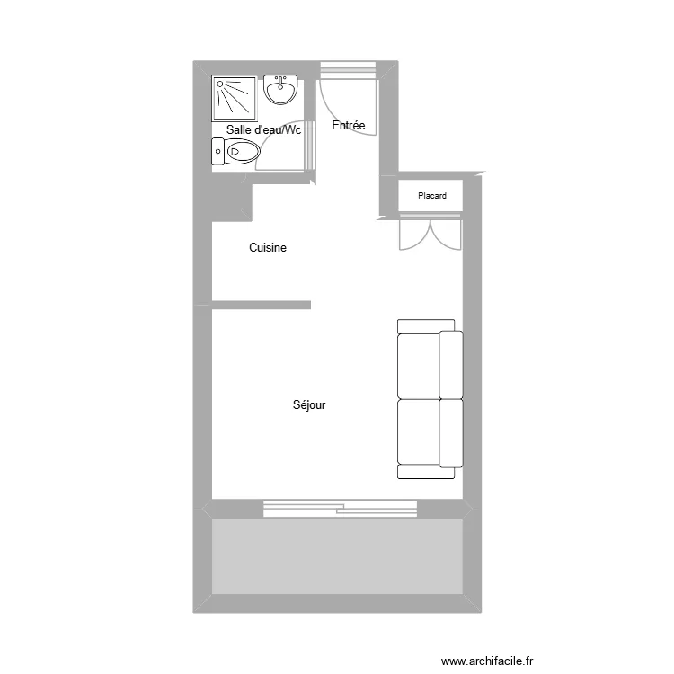 51796. Plan de 5  et 23 m²