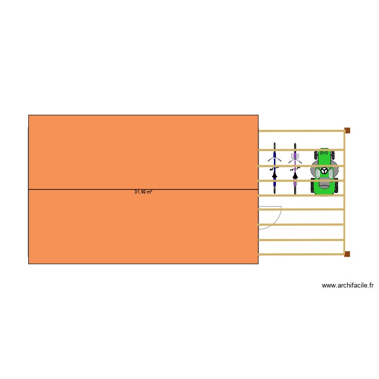 Plan garage toiture. Plan de 0 pièce et 0 m2