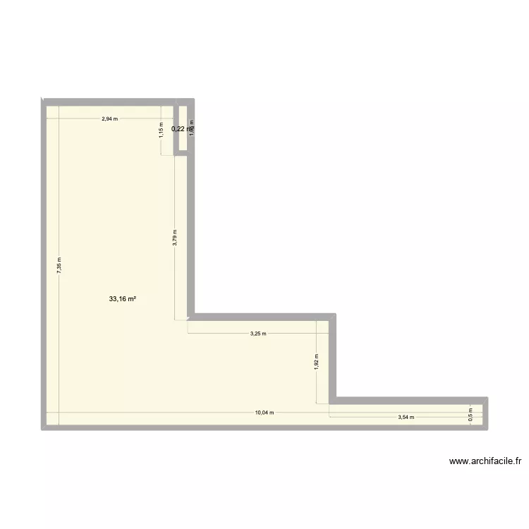 MURET-MATHIEU. Plan de 2  et 33 m²