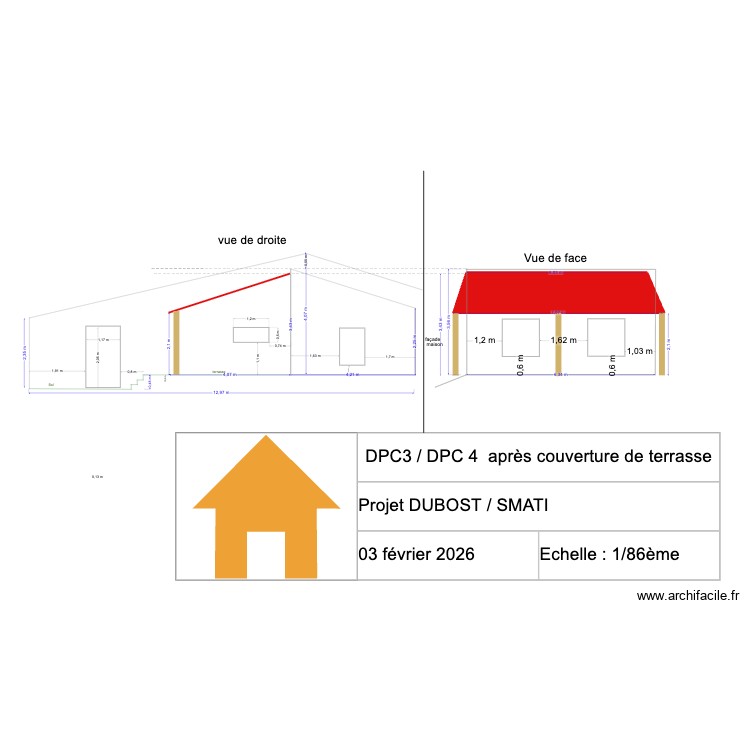 DPC3 couverture terrasse. Plan de 0 pièce et 0 m2