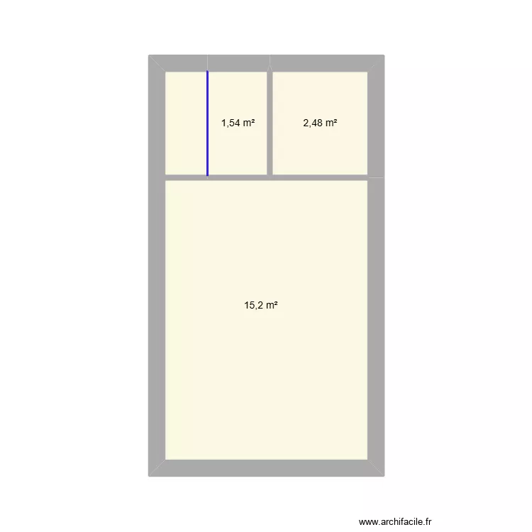 Dorons 1103. Plan de 3  et 19 m²