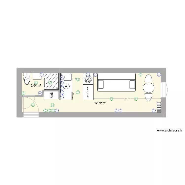 foch chambre 62 V4. Plan de foch chambre 62 V4. Plan de