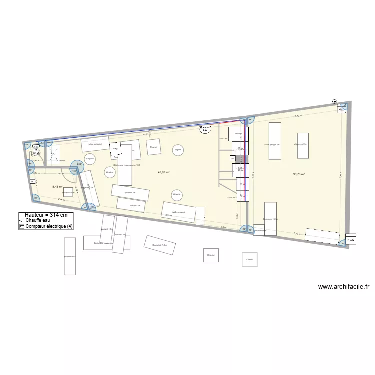 laverie merignac pressing mateo 6. Plan de 4 pièces et 91 m² laverie merignac pressing mateo 6. Plan de 4 pièces et 91 m²