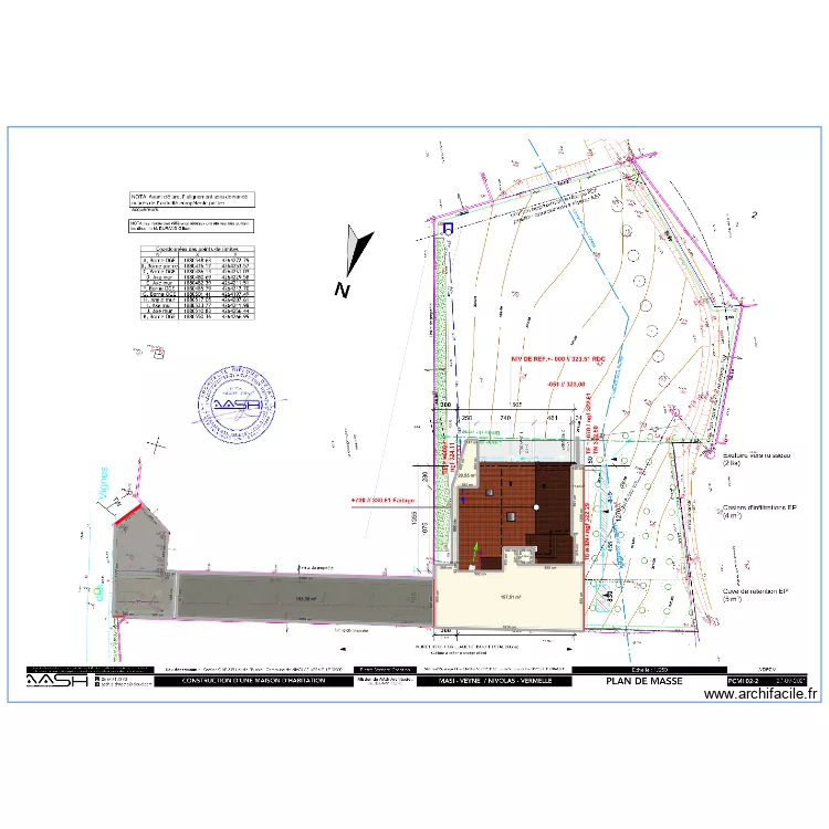 Plan de masse ATP. Plan de 