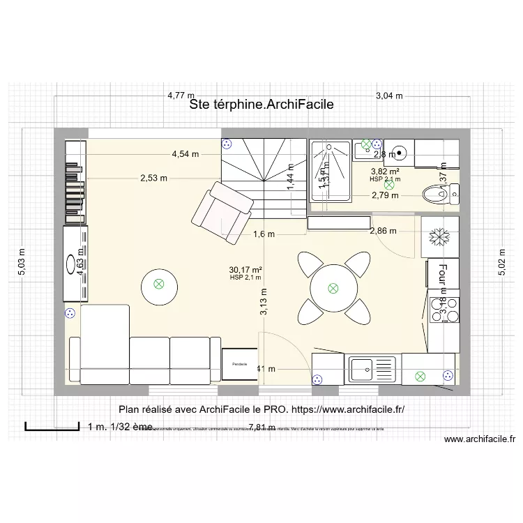 Ste tr&eacute;phine RDC. Plan de 