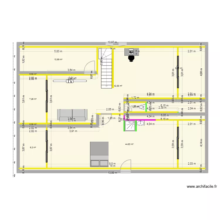 SAYETTA COMBLE. Plan de 9 et 122 m² SAYETTA COMBLE. Plan de 9 et 122 m²