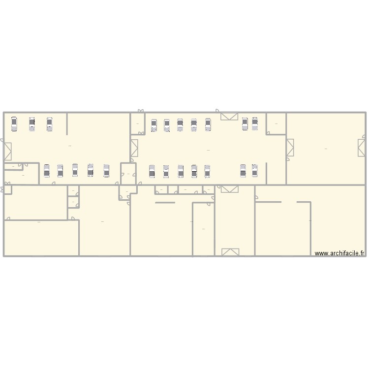 plan atelier. Plan de 19 pièces et 4061 m2