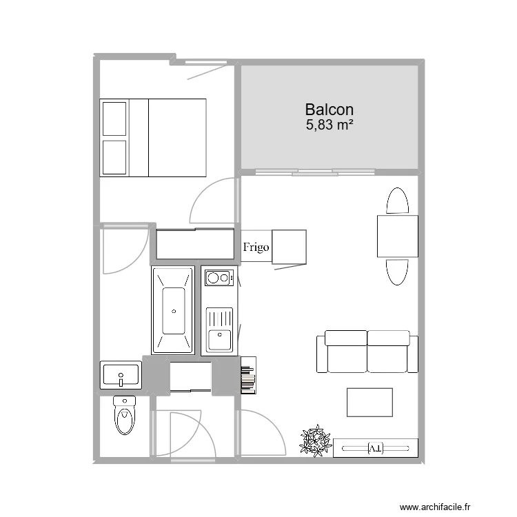 GAELLE. Plan de 8 et 37 m² GAELLE. Plan de 8 et 37 m²