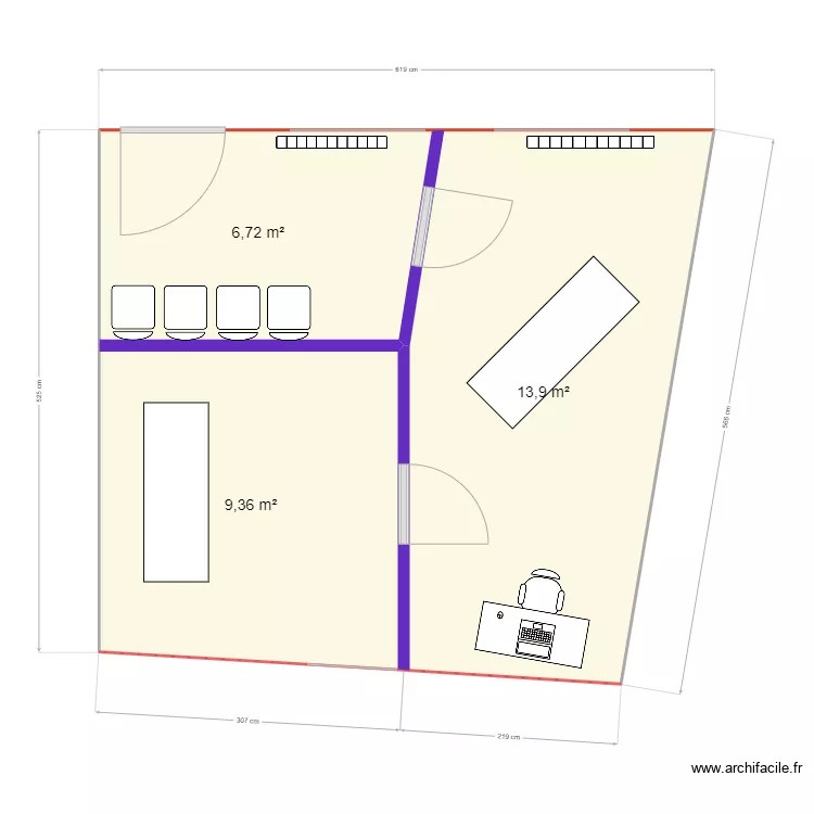 Salle Kiné2. Plan de Salle Kiné2. Plan de
