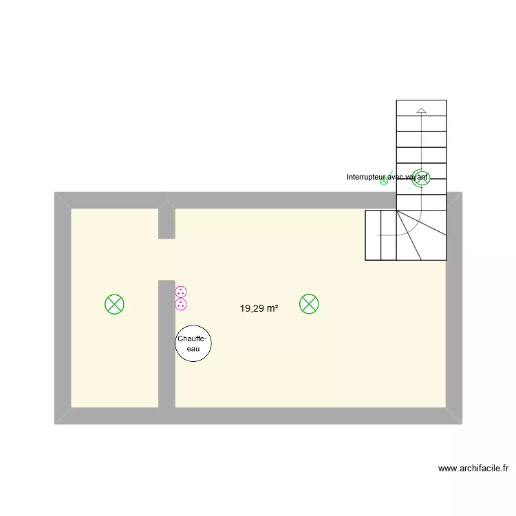 stephenson Cave. Plan de 1 pièce et 19 m²