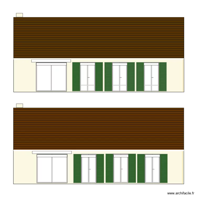 Facade avant actuelle v2. Plan de Facade avant actuelle v2. Plan de