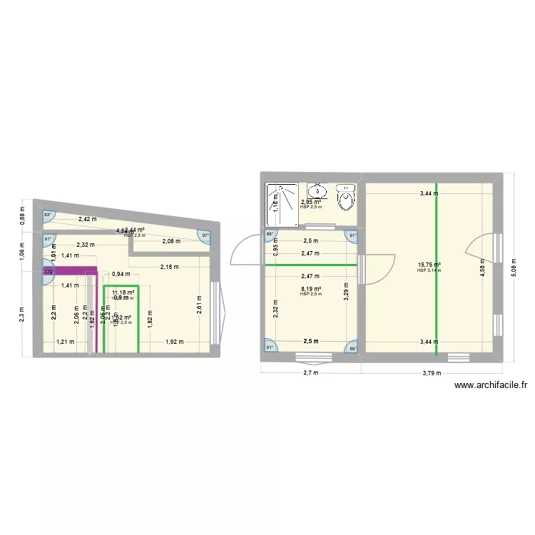 paroisse etage 2 pièces amenagement. Plan de paroisse etage 2 pièces amenagement. Plan de