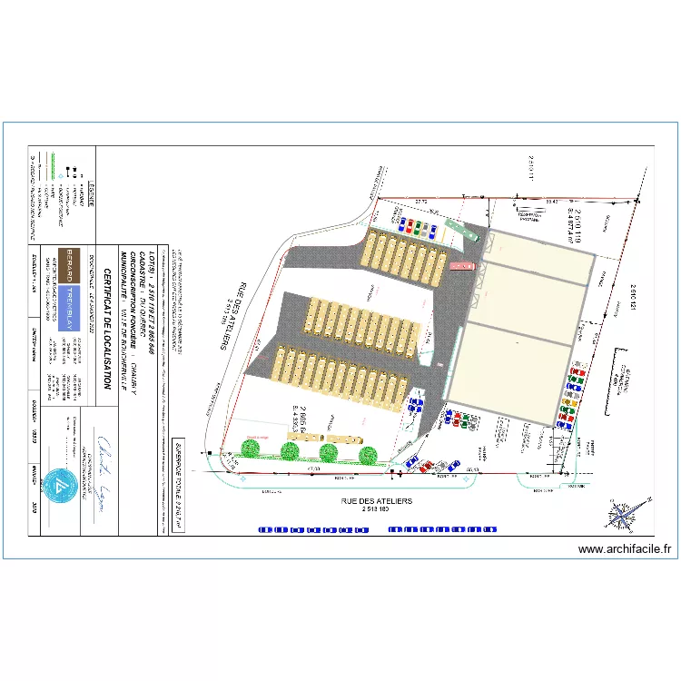Plan d'occupation Boucherville Varenne avec projet ville. Plan de 