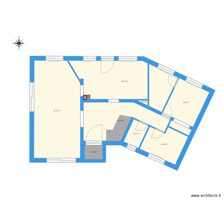 Plan nu. Plan de 0 pièce et 0 m2