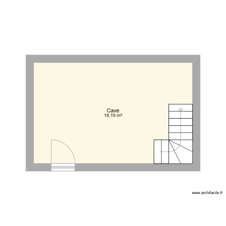 CAVE AVANT Framont. Plan de 1 et 18 m² CAVE AVANT Framont. Plan de 1 et 18 m²