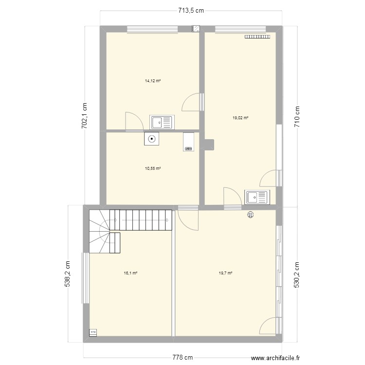 Maison du Tréport - avant Achat. Plan de 20 pièces et 156 m2