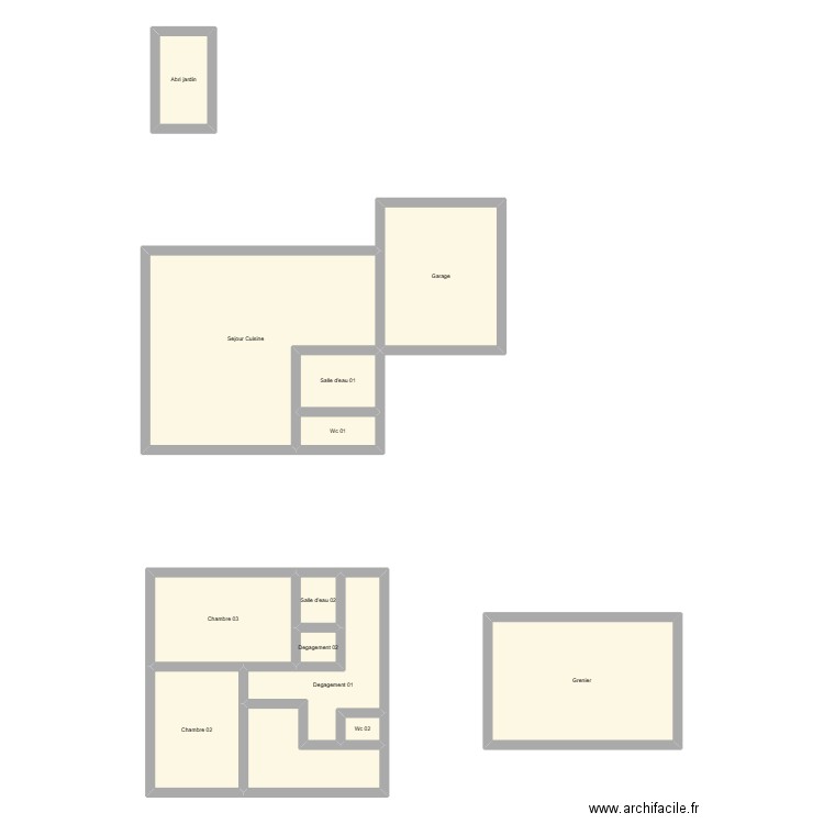 350602490. Plan de 13 pièces et 128 m2