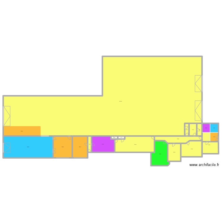 batiment corbenay. Plan de 21 pièces et 1456 m2