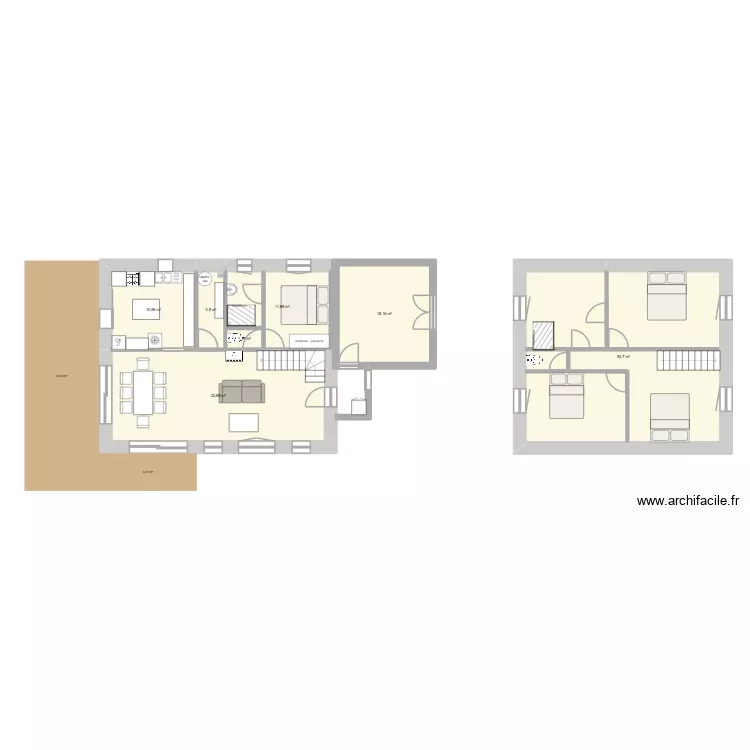 projet saurat 2. Plan de 7 Pièces et 130 m² projet saurat 2. Plan de 7 Pièces et 130 m²