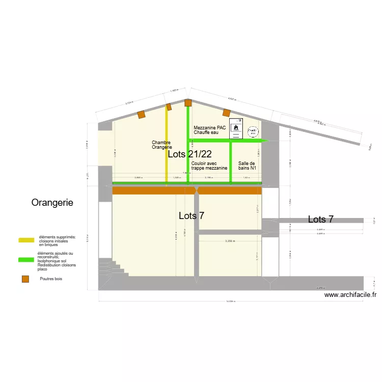 MInimes_coupe_Nord_plan_sud. Plan de 