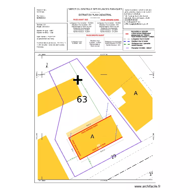 dp02 DUFFAUD. Plan de 
