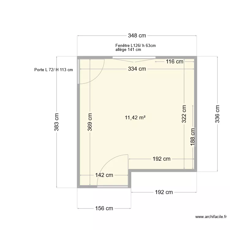 buanderie luc. Plan de 