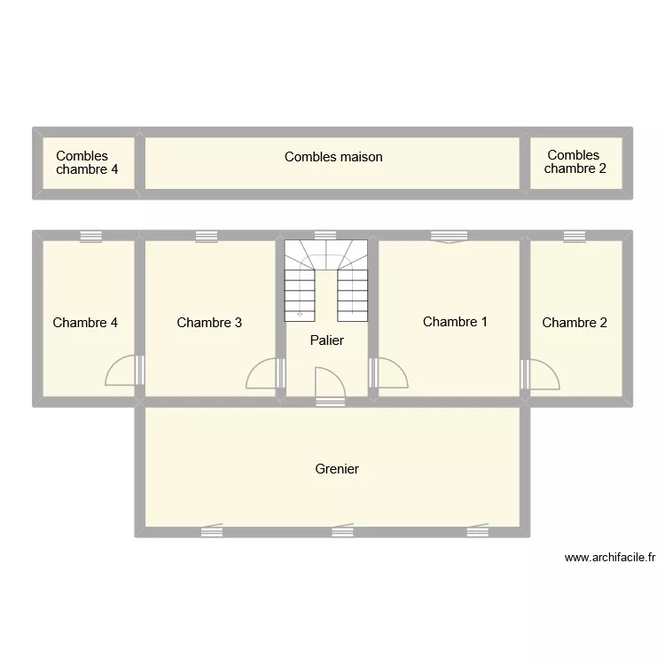 burdge etage 2. Plan de 9 Pièces et 115 m²