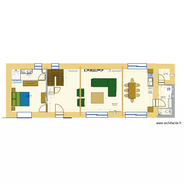 LONGERE. Plan de 6 et 81 m² LONGERE. Plan de 6 et 81 m²
