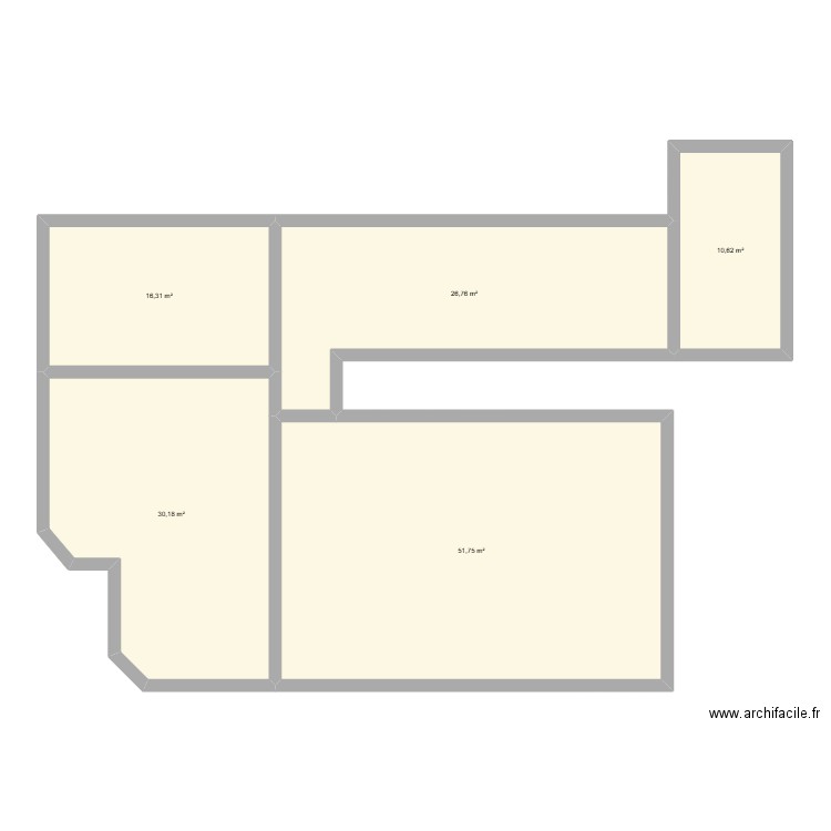 petite maison. Plan de 5 pièces et 136 m2