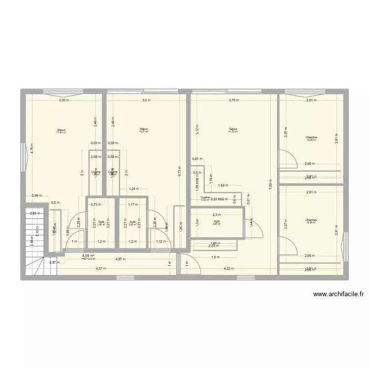 Ploemel T3 6 lots. Plan de 25 et 207 m² Ploemel T3 6 lots. Plan de 25 et 207 m²