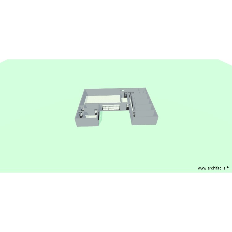 David. Plan de 13 pièces et 211 m2