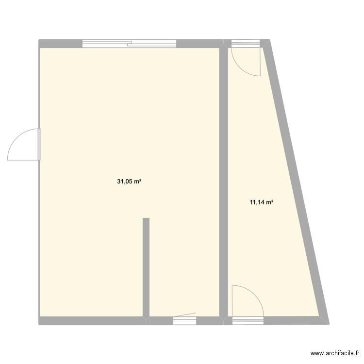 Extension Allinges. Plan de 0 pièce et 0 m2