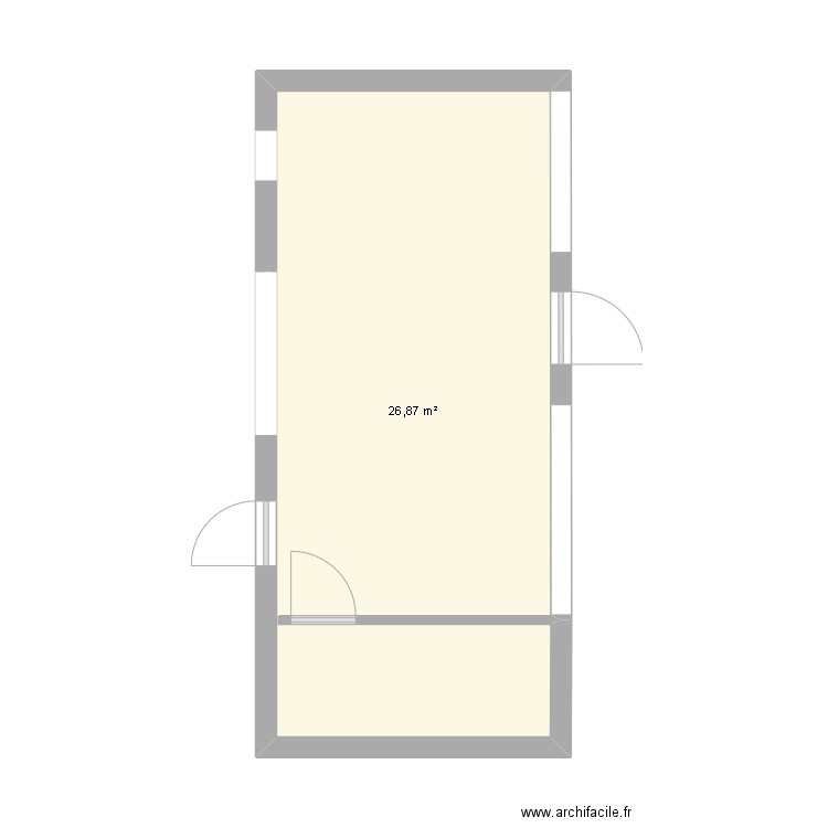 véranda avant travaux. Plan de 0 pièce et 0 m2