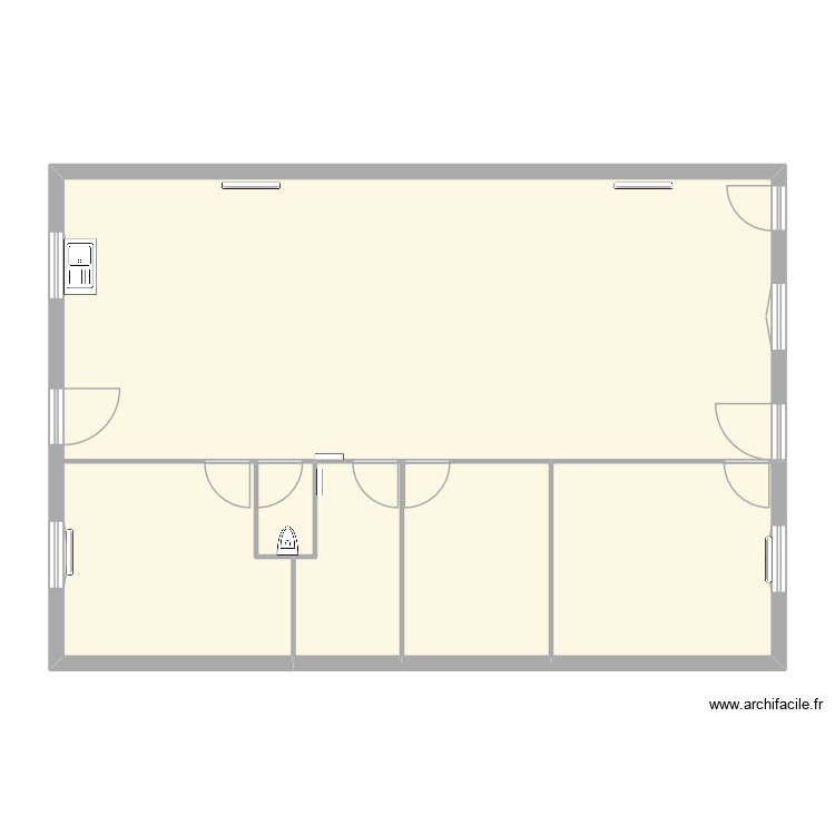 2 app. Plan de 0 pièce et 0 m2