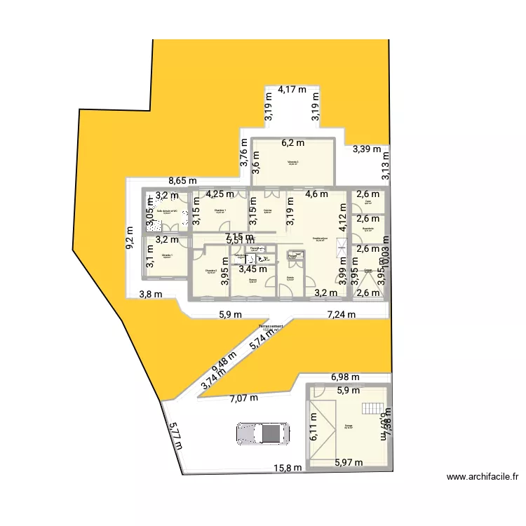 Maison. Plan de Maison. Plan de