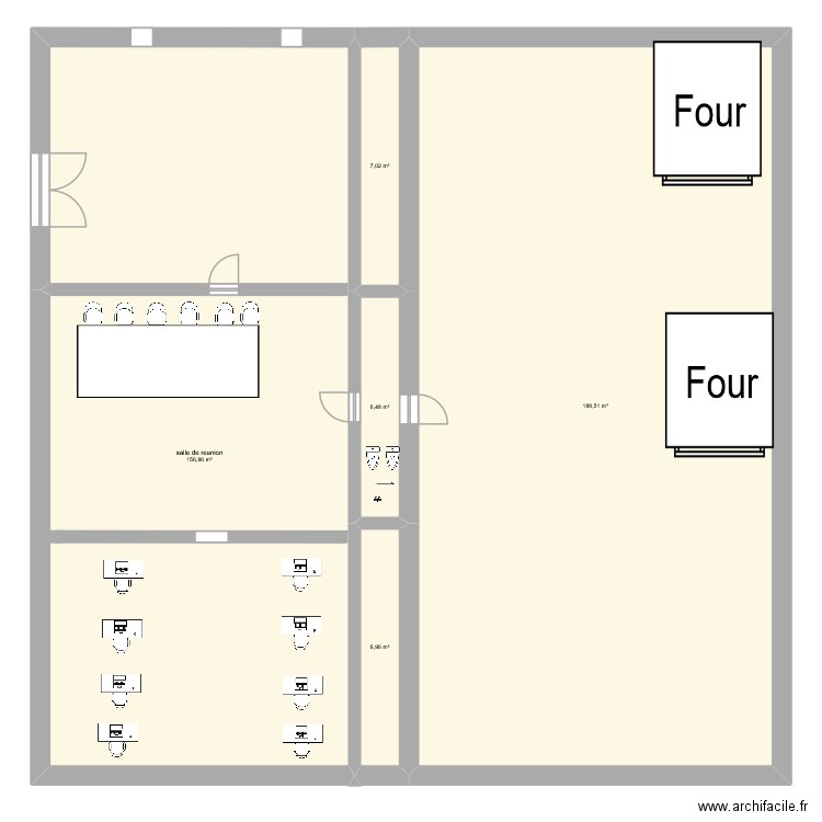 plan du projet avec nathan et yohan. Plan de 5 pièces et 366 m2