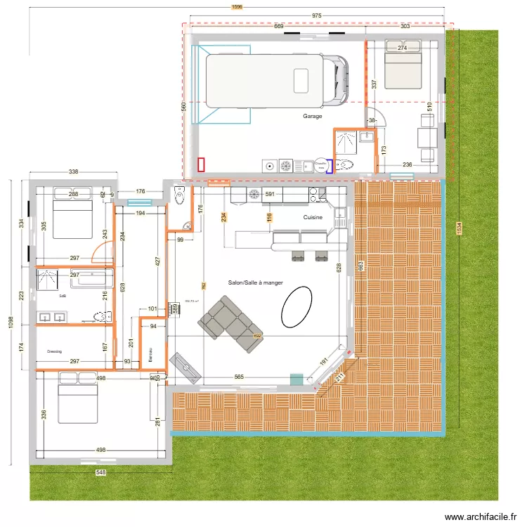 Maison-2108. Plan de 11 et 252 m² Maison-2108. Plan de 11 et 252 m²