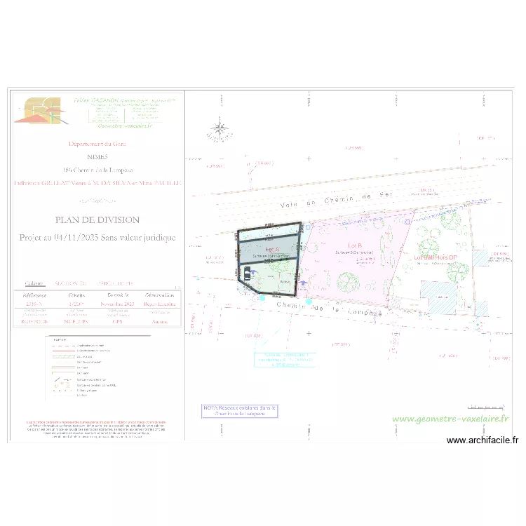 Maison Lampèze simulation 1. Plan de Maison Lampèze simulation 1. Plan de
