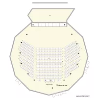 Grande salle concert scène vide