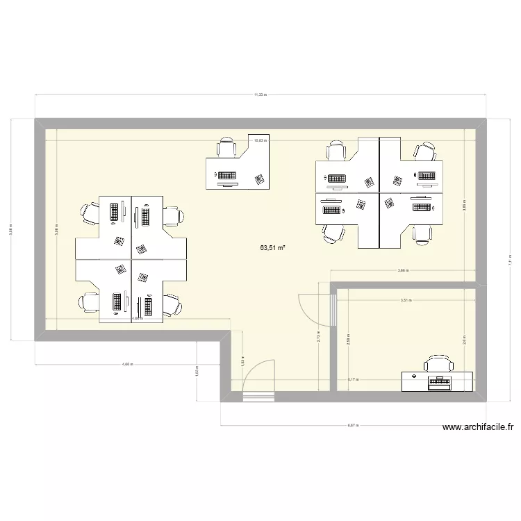BUREAU 4EME. Plan de BUREAU 4EME. Plan de