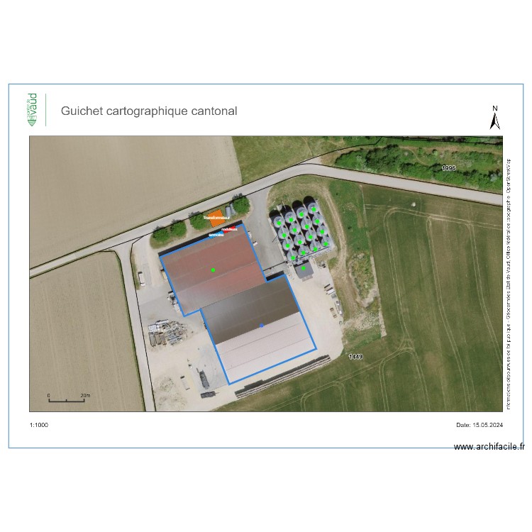 forestier Grandson. Plan de 0 pièce et 0 m2