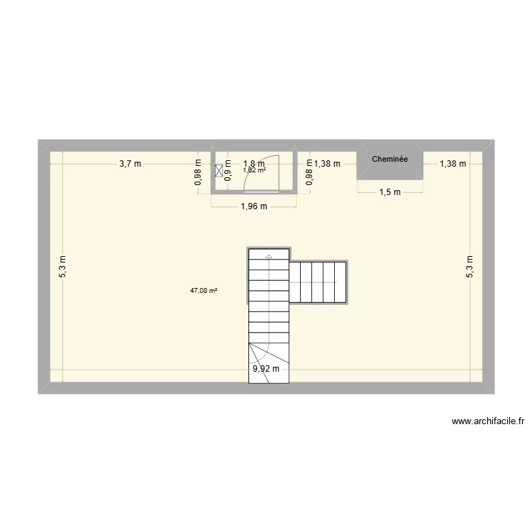 PAM 1ER Plaquiste. Plan de 4  et 54 m²