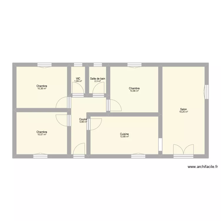 maison vicq 2. Plan de 