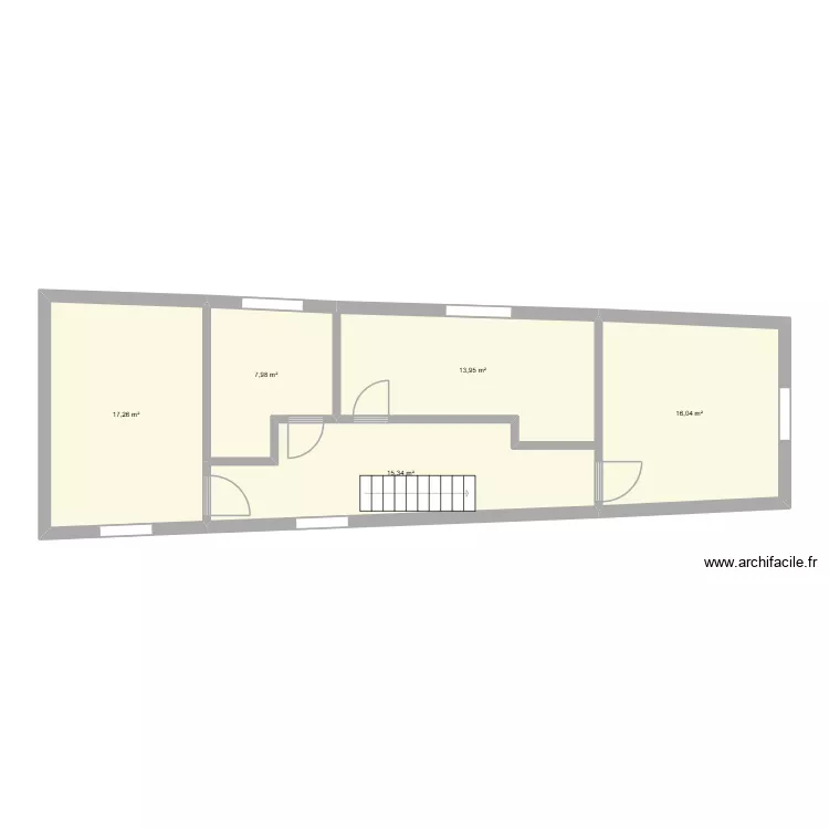 formigueres. Plan de 5  et 71 m²
