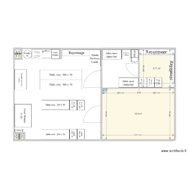 Nemirovski. Plan de 4 pièces et 26 m2