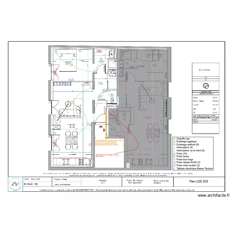 Pringy Activ Travaux R+2-202-V1. Plan de 